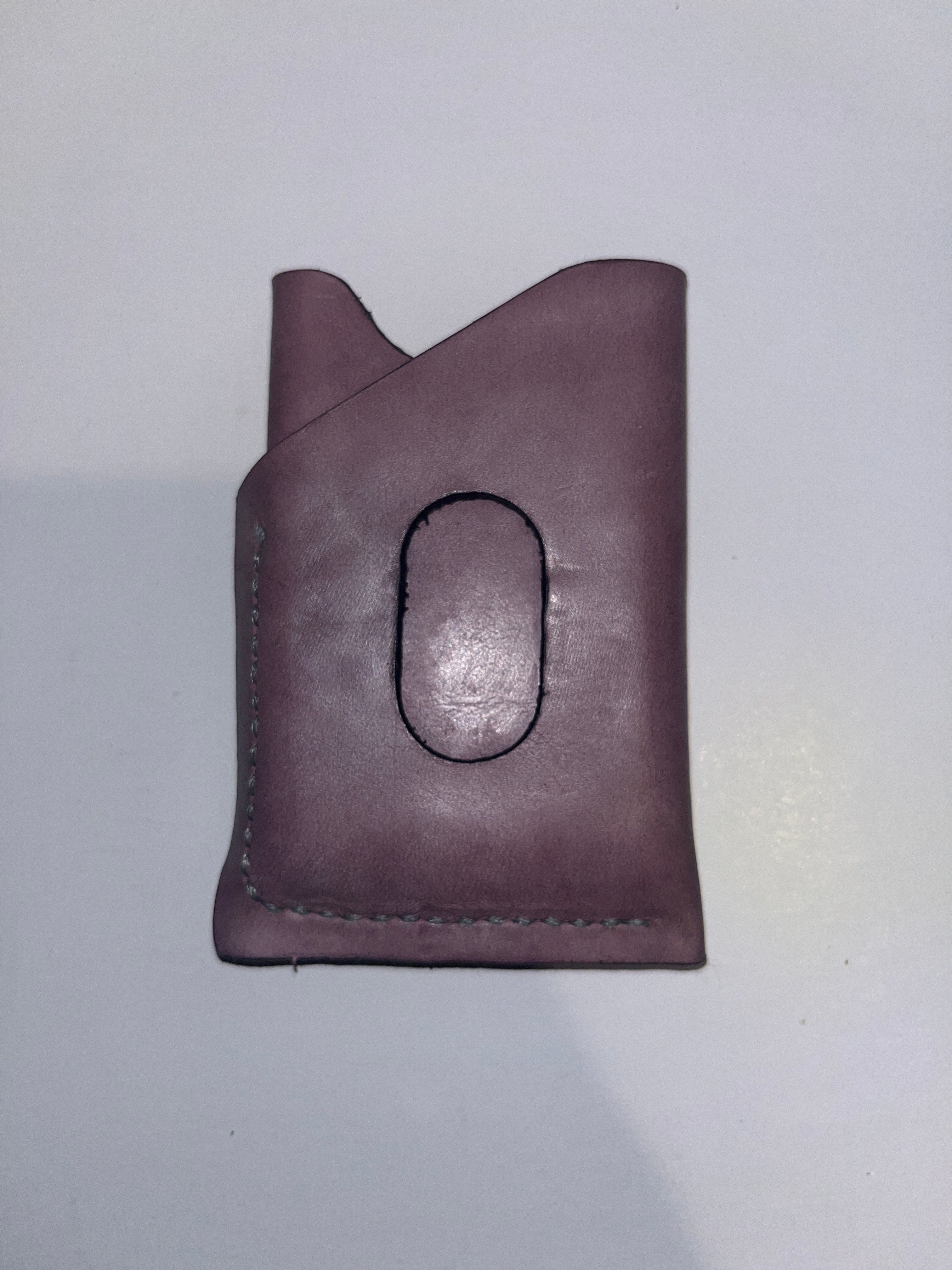 Minimalist hand stitched wallet